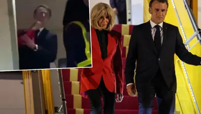 Macron'dan tokat açıklaması: "Şakalaşıyorduk"