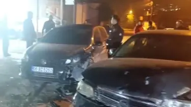 Çevirmeden kaçarken kaza yaptılar