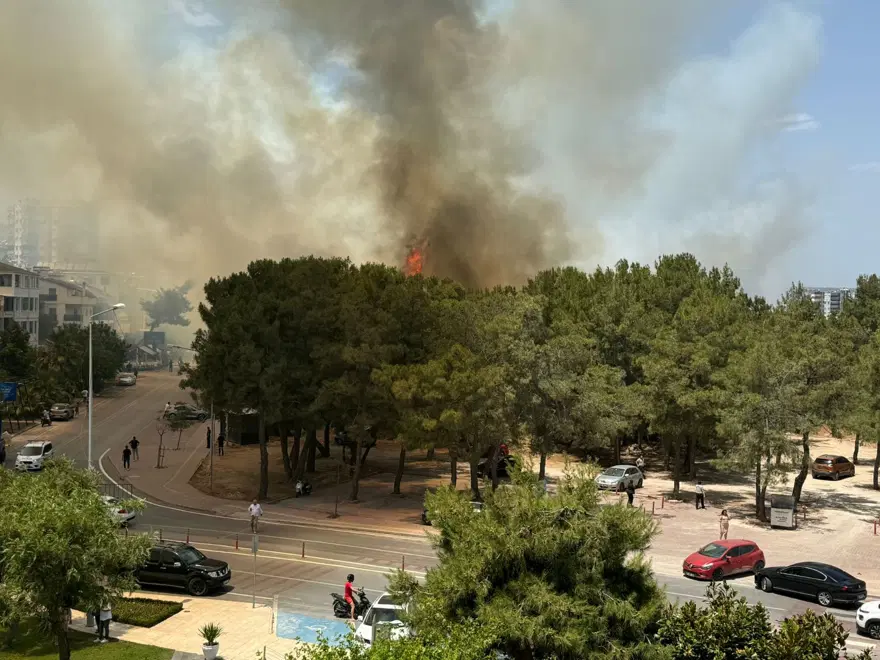 Antalya'da yerleşim yerine yakın ağaçlık alanda yangın 2 Antalya'da yerleşim yerine yakın ağaçlık alanda yangın 2