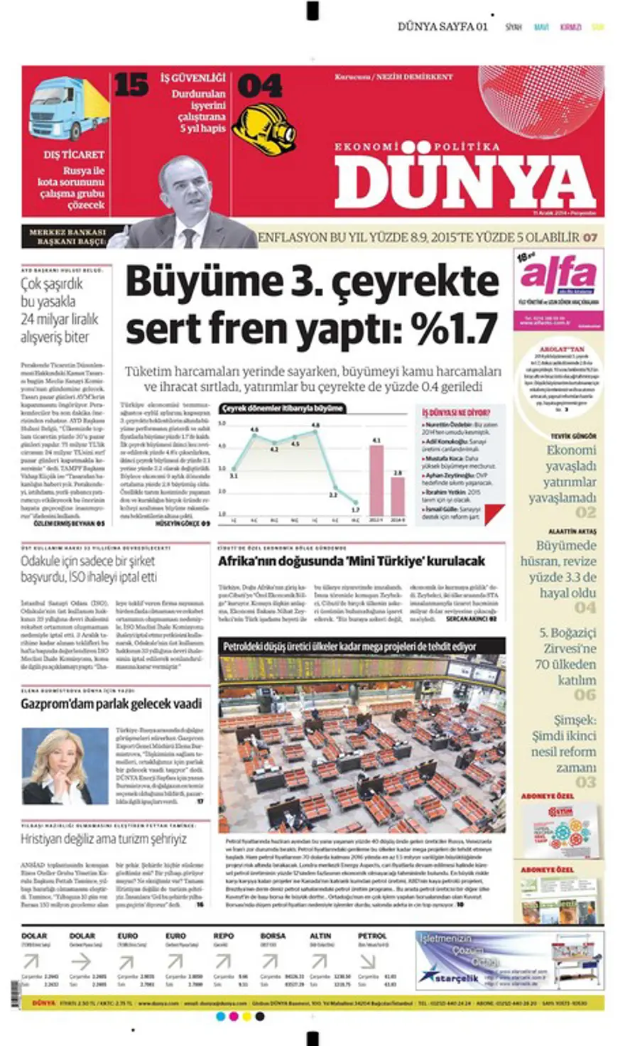 Günün gazete manşetleri 6