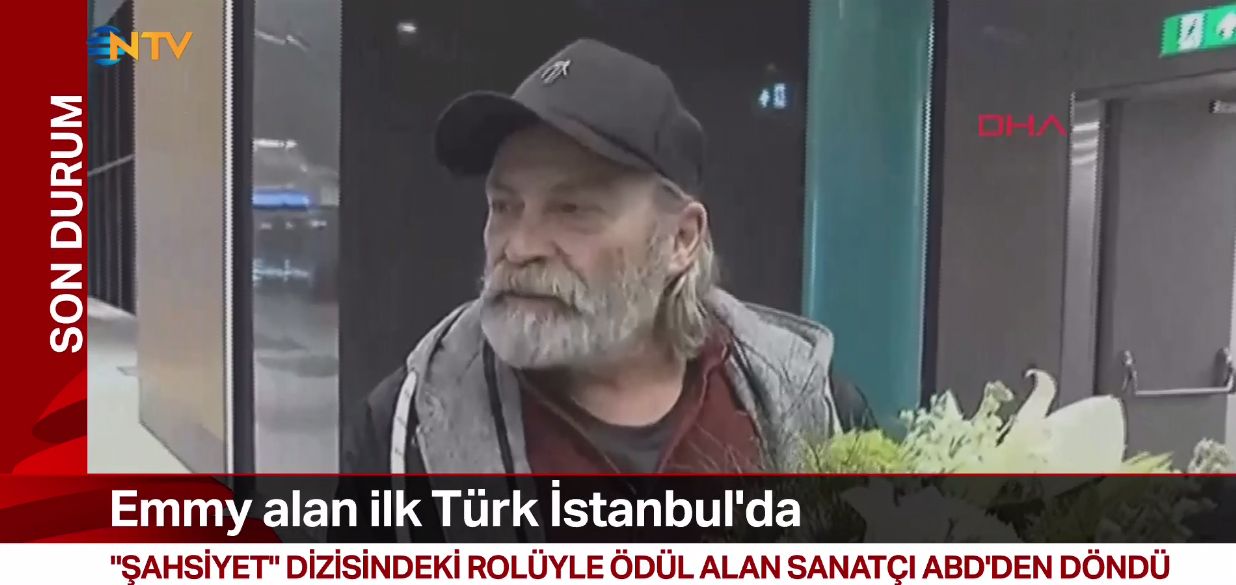 Emmy alan Haluk Bilginer İstanbul’a döndü
