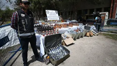 Dizi oyuncularına kaçak içki operasyonu