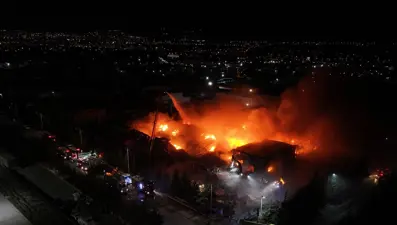 Niğde'deki fabrika yangını söndürüldü