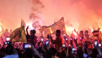 MKE Ankaragücü şampiyonluğunu kutluyor