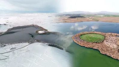 Sivas'ta 4 ay buzla kaplanan doğal güzellik Hafik Gölü 'kesin korunacak hassas alan' ilan edildi