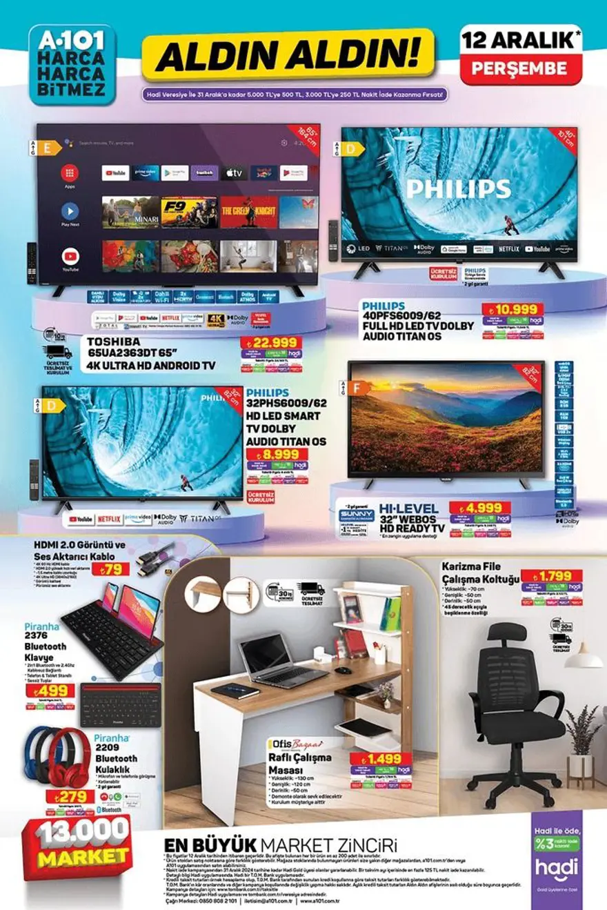 A101 aktüel indirimleri 12 Aralık 2024: A101 marketten yılbaşına özel yeni indirimli ürünler 