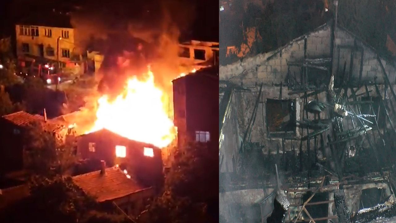 Buzdolabı patladı, 4 gecekondu kül oldu