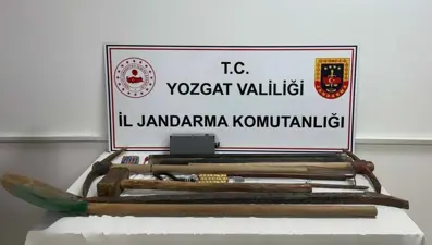İzinsiz kazı yapan 5 şüpheli yakalandı