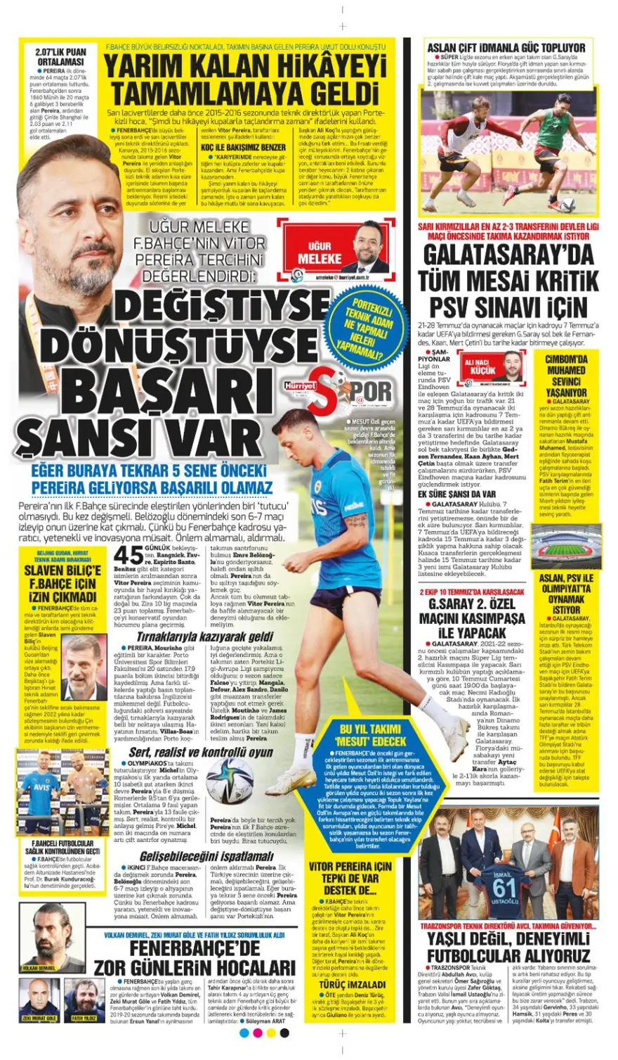 Günün spor manşetleri (3 Temmuz 2021) 7