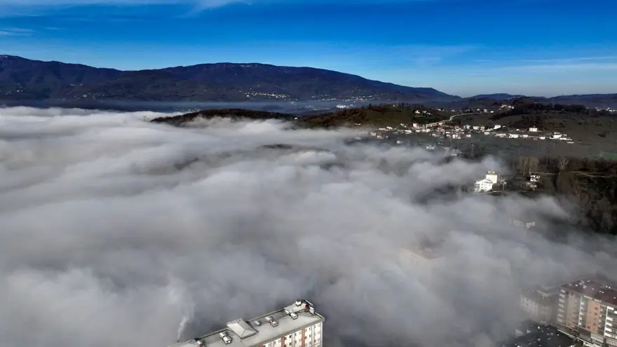 Düzce'de sis etkili oldu 5