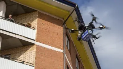 Rusya'da İHA ilk denemede yere çakıldı