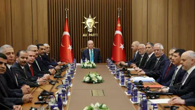 Cumhurbaşkanı Erdoğan'dan AK Parti Genel Merkezi'nde iki kabul