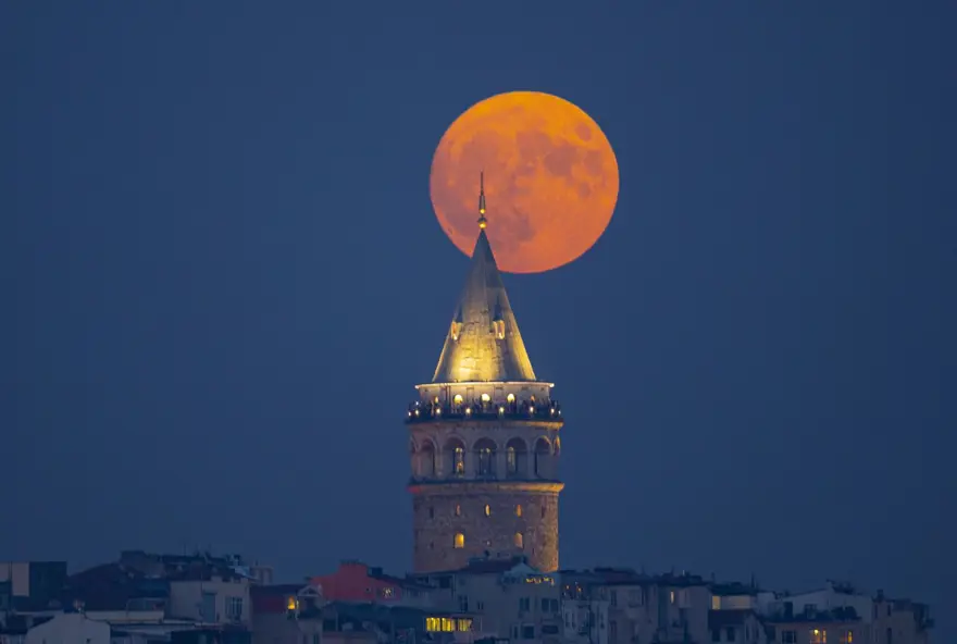 İstanbul'dan Süper Ay manzaraları 10