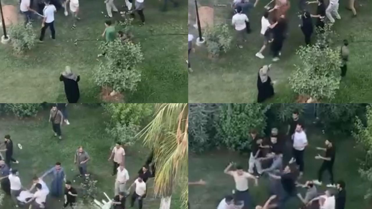 Mersin'de iki grup arasında sopalı sandalyeli kavga