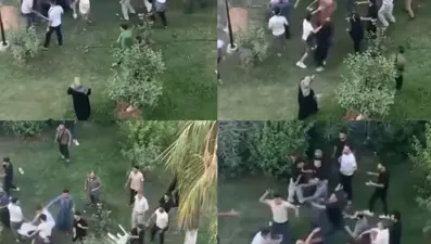 Mersin'de iki grup arasında sopalı sandalyeli kavga