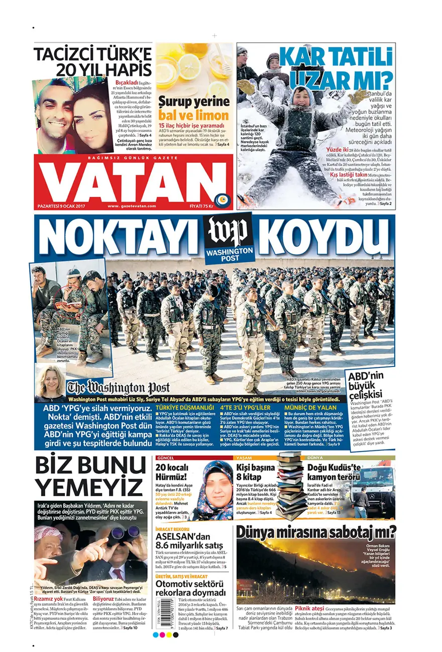 Günün gazete manşetleri - 9 Ocak 2017 3