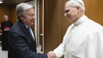 Papa Leo ve Guterres bir araya geldi
