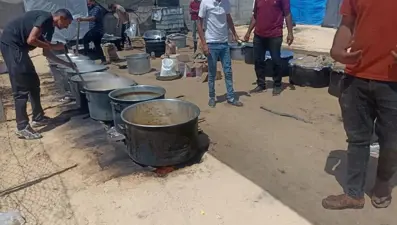 Türk Kızılay Gazze Şeridi'nde yeniden sıcak yemek dağıtımına başladı