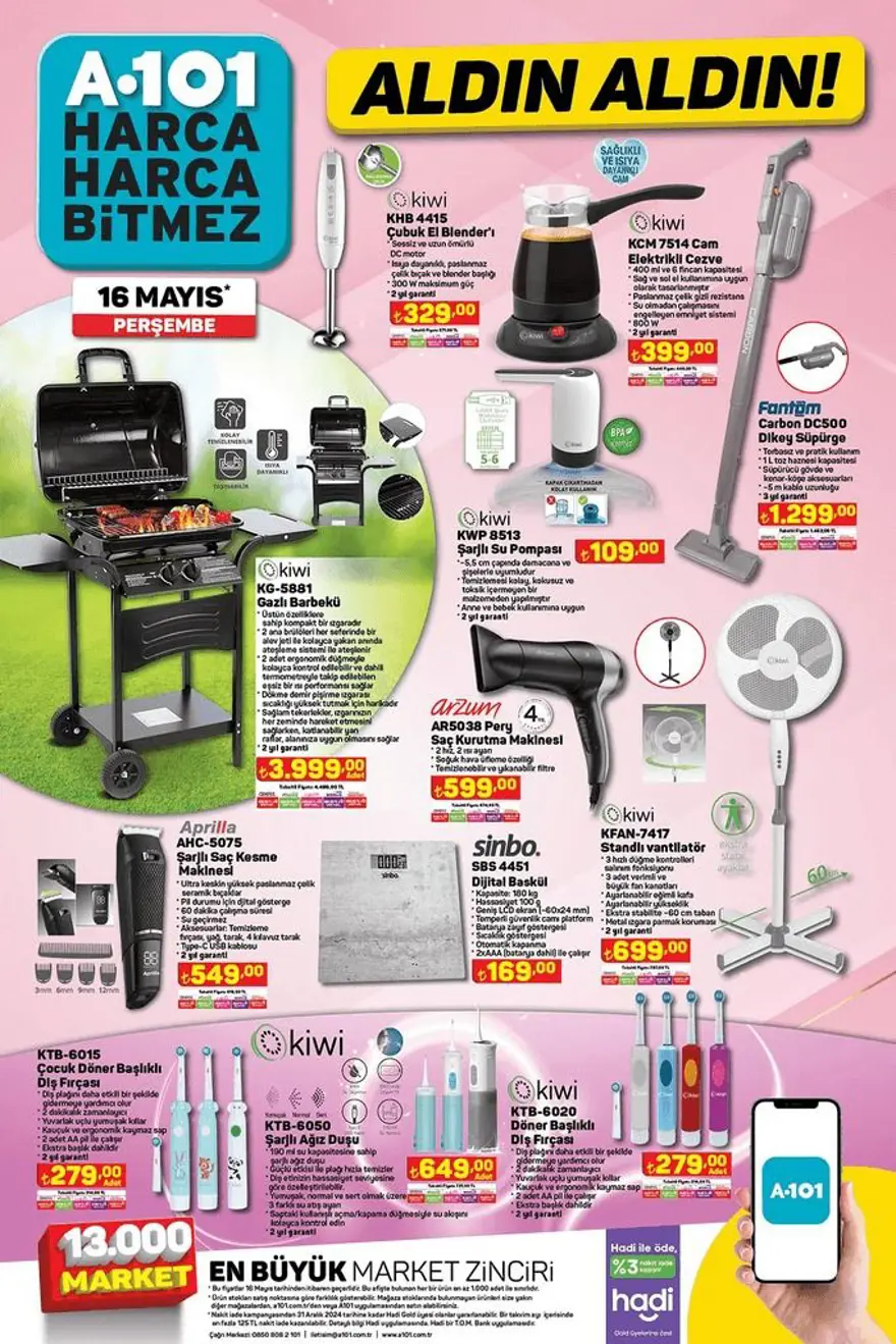 A101 aktüel indirimleri 16 Mayıs 2024: A101 markette bu haftaya özel yeni indirimli ürünler 4 A101 aktüel indirimleri 16 Mayıs 2024: A101 markette bu haftaya özel yeni indirimli ürünler 4
