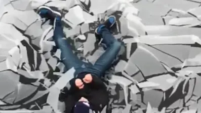 Buz tutmuş tramboline atlanırsa ne olur?