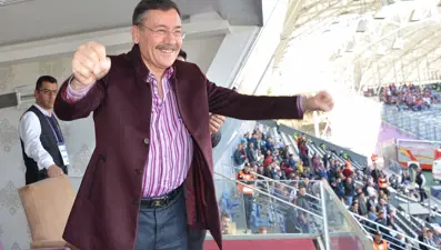 Melih Gökçek'in gol sevinci objektiflere böyle yansıdı