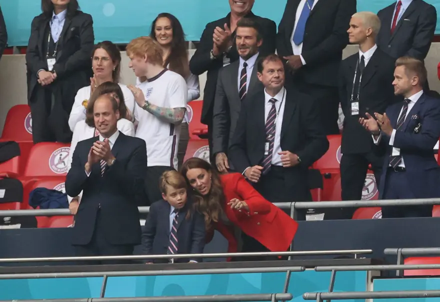 Kraliyet Ailesi, David Beckham ve Ed Sheeran EURO 2020 İngiltere-Almanya Maçı tribününde 7