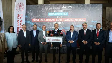 Bakan Uraloğlu Bursa'da devam eden projeleri anlattı