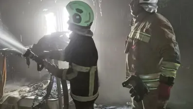 Antakya’da konteyner yatakhane yandı