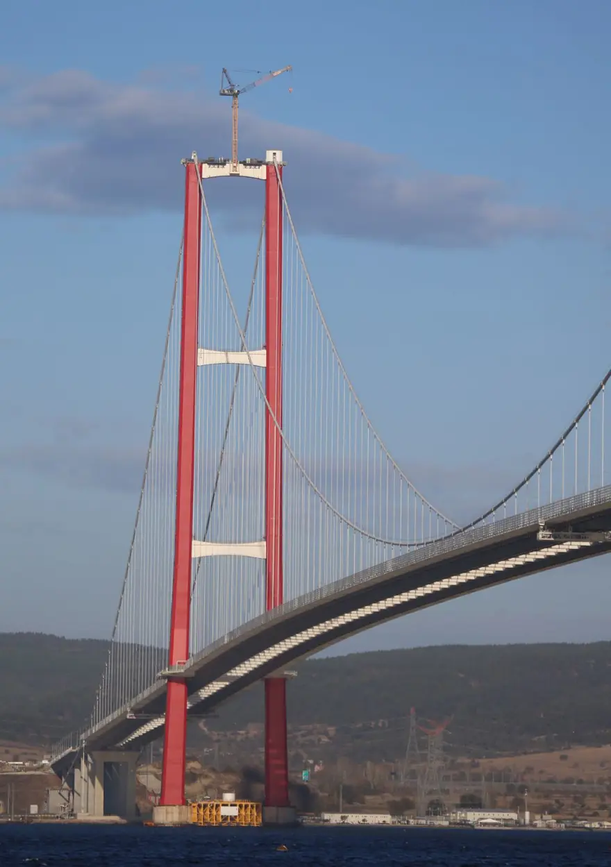 1915 Çanakkale Köprüsü'nde top mermileri için kaideler kurulmaya başlandı 7