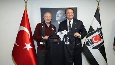 Ferit Şahenk'ten Beşiktaş Kulübü'ne ziyaret