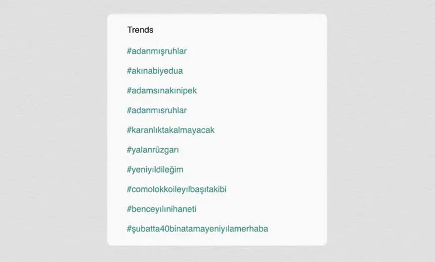 Trend olan 'etiketler' 3
