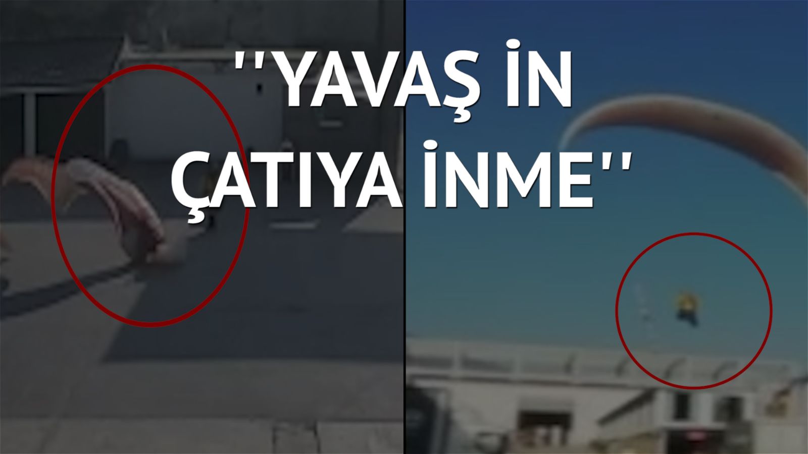 Mesaiye paraşütle gitti