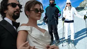 İsviçre'ye gittiler: Alina Boz ile Umut Evirgen'in kar tatili