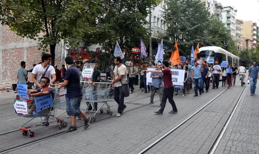 Zamma market arabalı protesto 7