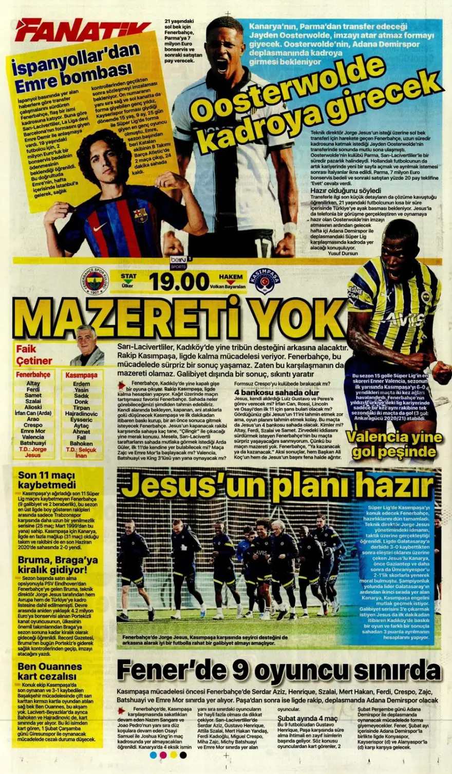 Günün spor manşetleri (29 Ocak 2023) 14