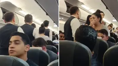 Sabiha Gökçen Havalimanı'nda hareketli anlar | Herkesi atlattı, uçağa girmeyi başardı