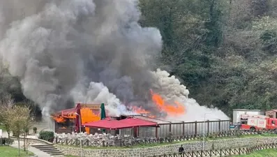 Belediyenin sosyal tesisinde yangın