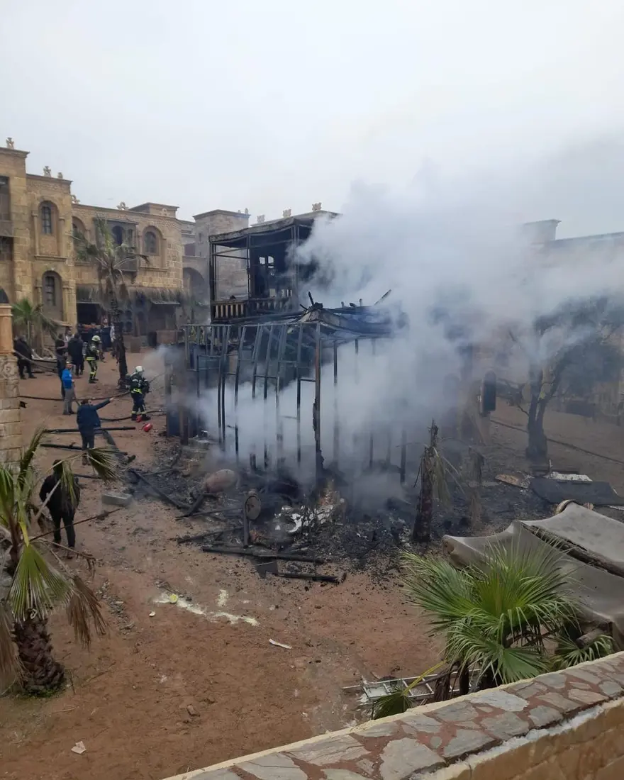 Dizi setinde yangın 5