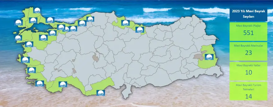 Türkiye'nin mavi bayraklı plajları: 2023 yılı güncel listesi (En iyi sahiller ve plajlar) 95