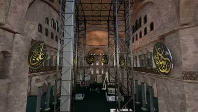 Ayasofya'da tarihi restorasyon
