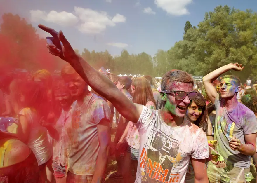 Kiev'de Holi Festivali 12