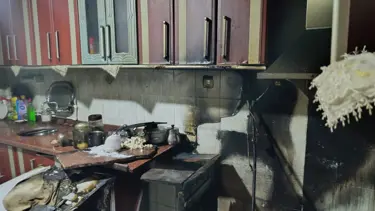 Yaşlı çiftin yardımına itfaiye ekipleri yetişti