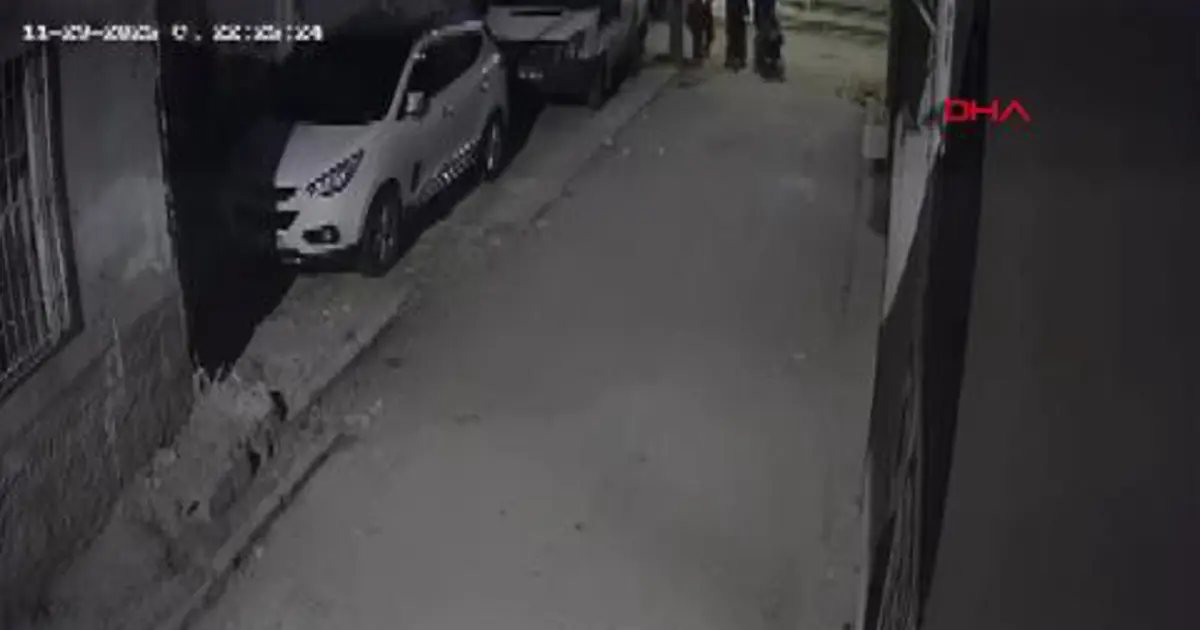 Adana'da başını otomobile çarptığı çocuğu yere fırlattı