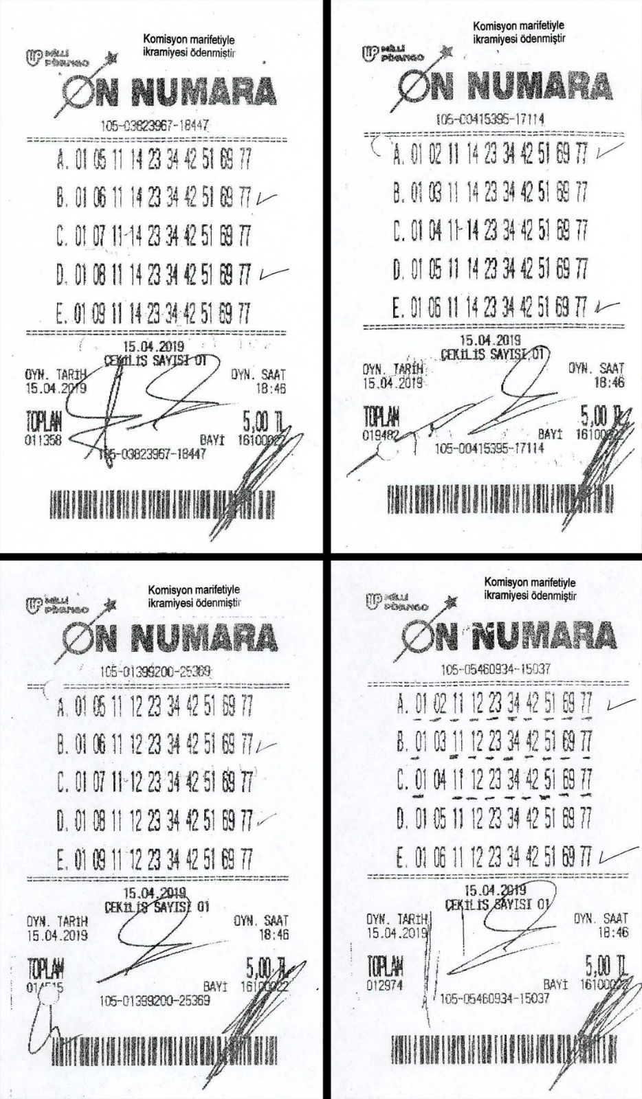 On Numara talihlisi ikramiyesini aldı