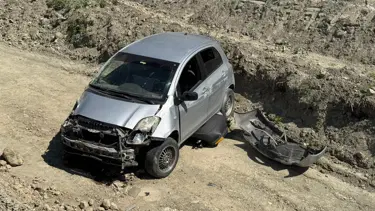 Kastamonu’da otomobil, şarampole düştü: 1 yaralı