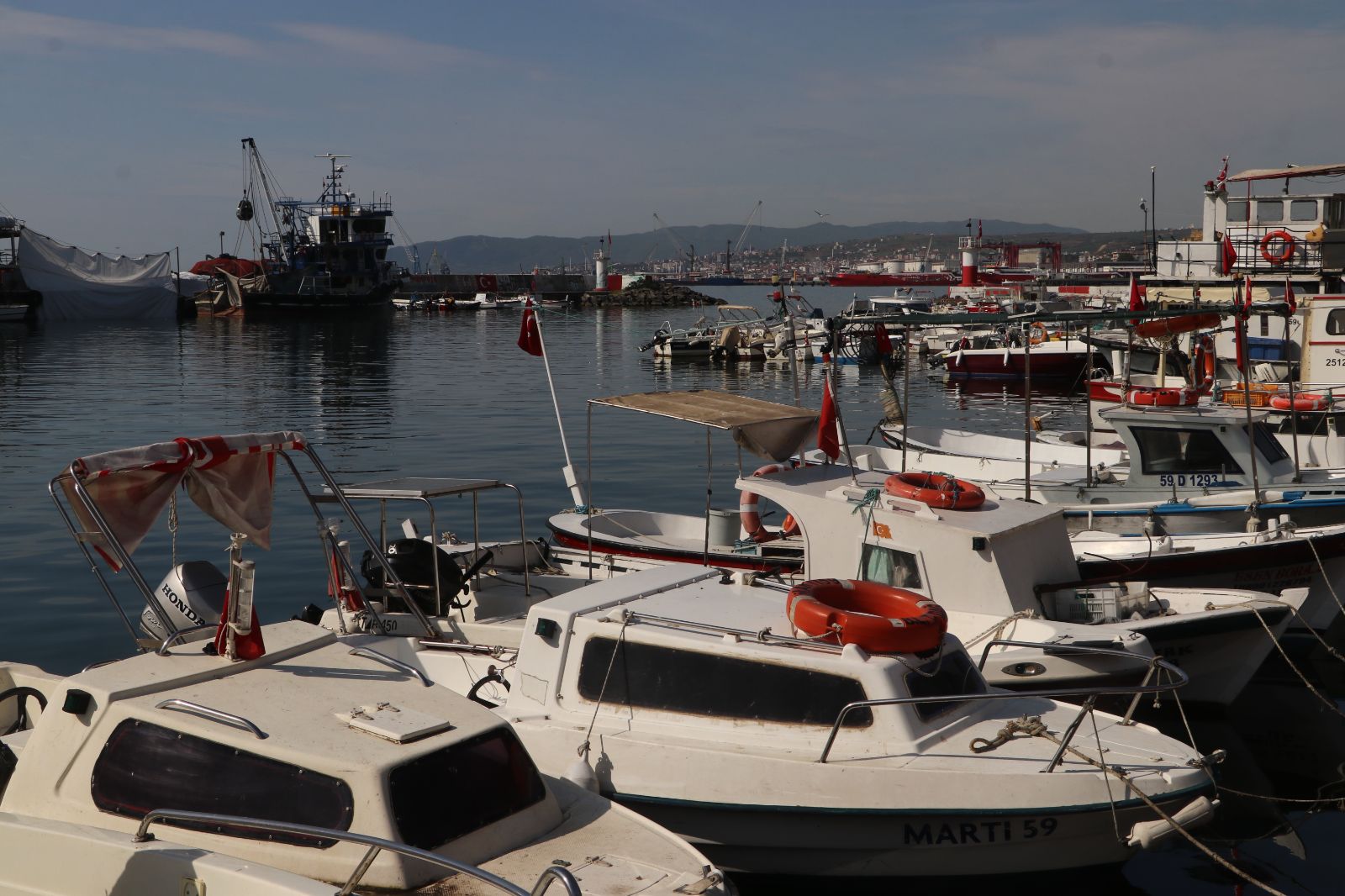 Tekirdağ'da poyraz etkisini yitirdi