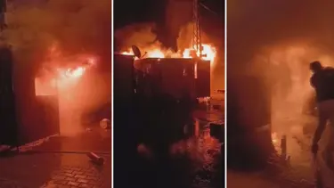 Hatay'da konteyner yangını: Anne ile çocukları dumandan etkilendi