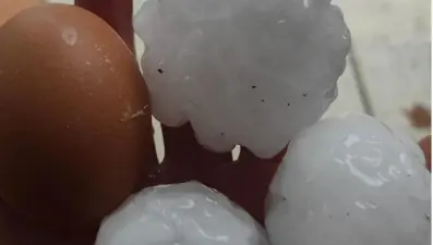 Kastamonu’ya yumurta büyüklüğünde dolu yağdı