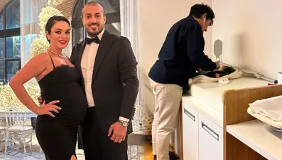 Ezgi Mola'dan oğluyla ilk fotoğraf