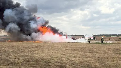 Havalimanında gerçeği aratmayan tatbikat
